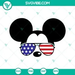 mickey minnie usa flag sunglasses svg disney mouse 4th of july svg png dxf eps cricut 9 mockup