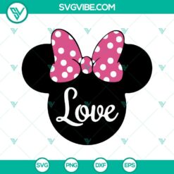 Mickey Minnie Valentine SVG Images Bundle, Mouse Ears Heart SVG Images, Mickey 8