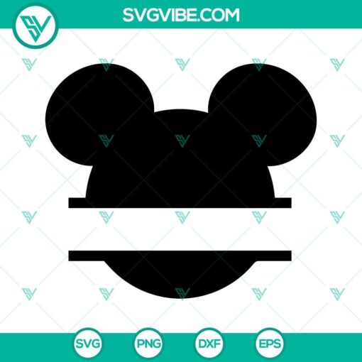 mickey monogram svg mickey mouse head shape svg mickey ears svg png dxf eps files cricut 3 mockup