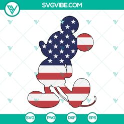 4th Of July, Disney, SVG Files, Mickey Mouse American Flag SVG Files, America 17