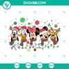 Mickey Mouse and Friends Christmas SVG Download featuring Disney characters in a festive holiday design. Perfect for Christmas crafts and projects.