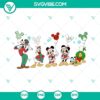 Mickey Mouse and Friends Christmas SVG with festive Disney characters in holiday theme, perfect for Christmas crafts and decorations.