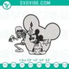 Spooky Halloween Mickey Mouse and Skeleton embroidery design file, perfect for Halloween crafts and decorations.