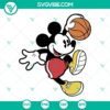 Mickey Mouse basketball SVG file, Disney cartoon sports design for download in PNG and DXF formats.