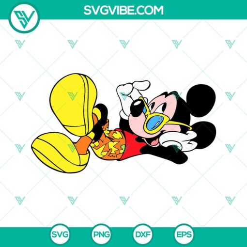 mickey mouse beach svg travel svg disney summer vacation svg png dxf eps files 10 mockup