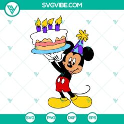 Mickey Mouse Birthday SVG Download, Birthday Boy SVG Download, Disney Birthday