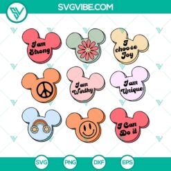 Disney, SVG Files, Valentine's Day, Mickey Mouse Candy Hearts SVG Image, 7