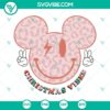 Mickey Mouse Christmas retro SVG design with festive holiday vibes, ideal for crafting projects.