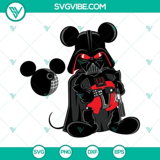 mickey mouse darth vader svg star wars svg darth vader svg star wars vector svg cut file 9 mockup