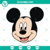 Mickey Mouse face SVG design with Disney character features in PNG, DXF, and EPS formats.