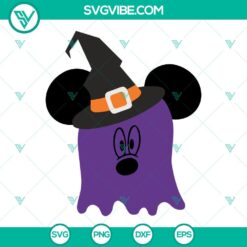 Disney, Halloween, SVG Files, Mickey Mouse Ghost SVG Image, Ghost Witch Mouse 16