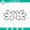 Mickey Mouse gloves SVG file with Disney hands design, ideal for PNG, DXF, and EPS downloads.