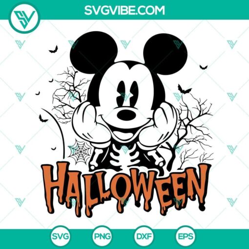 mickey mouse halloween svg mickey skeleton svg cricut file 2 mockup