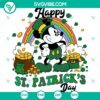 St Patrick's Day Mickey Mouse rainbow shamrock SVG design for Cricut, celebrating the holiday with festive charm.