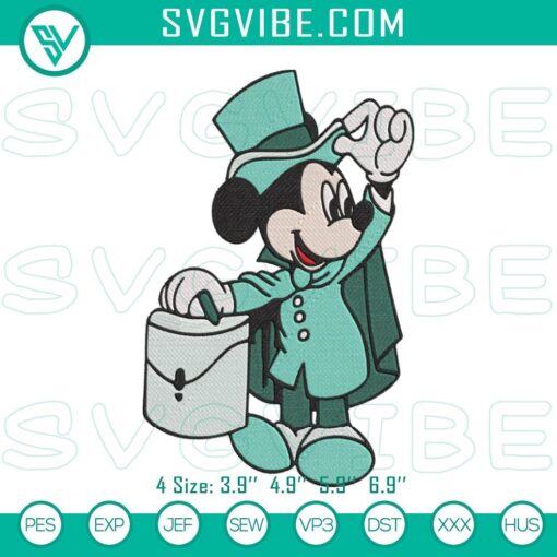 mickey mouse haunted mansion embroidery designs disney movie embroidery pattern files mockup