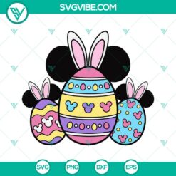 Easter, SVG Files, Mickey Mouse Head Easter Eggs SVG Images, Disney Mickey 2