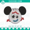 Mickey Mouse Forky machine embroidery design with Toy Story Disney pattern. Ideal for Disney fans.