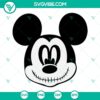 Mickey Mouse Jack Skellington SVG file, Disney nightmare before Christmas design for crafts, Halloween decorations.