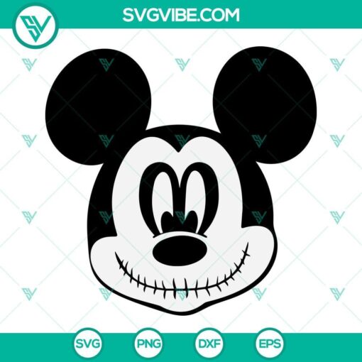 mickey mouse jack skellington svg the nightmare before christmas svg halloween svg 5 mockup