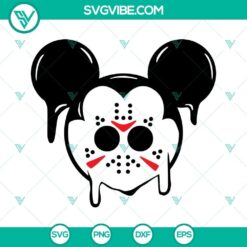 Mickey Mouse Jason Voorhees Mask SVG Download PNG DXF EPS Cricut