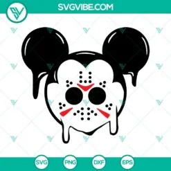 Halloween, Movies, SVG Files, Jason Mask I Wish It Was Friday SVG Download, 3