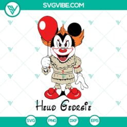 Halloween, Movies, SVG Files, It Movie Pennywise SVG, "You'll Float Too" SVG 4