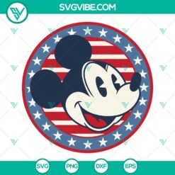 4th Of July, Disney, SVG Files, Mickey Mouse Red White And Blue SVG File, 6