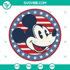 4th Of July, Disney, SVG Files, Mickey Mouse Red White And Blue SVG File, 2