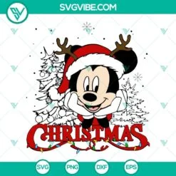 Christmas, Disney, SVG Files, Walking In A Winter Wonderland Svg, Mickey Mouse 4