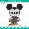 Mickey Mouse spooky Dracula embroidery designs for Disney Halloween.