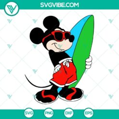 Disney, SVG Files, Mickey Mouse Surfboard SVG Images, Beach Life SVG Image, 6