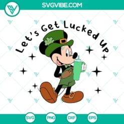 Disney, St Patrick's Day, SVG Files, Mickey Mouse And Friends St Patricks Day 3