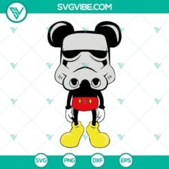 Disney, Movies, SVG Files, Mickey Stormtrooper Helmet SVG Image, Star Wars 2