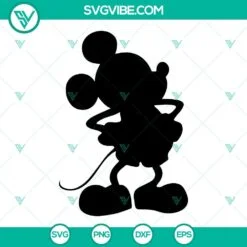 Disney, SVG Files, Mickey SVG Image, Disney Mickey Silhouette SVG Download PNG 2