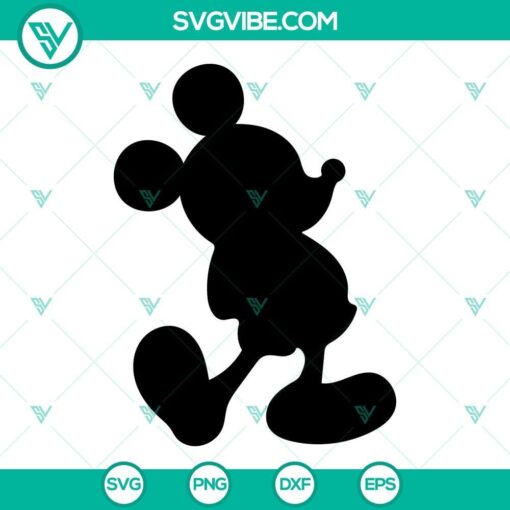 mickey svg disney mouse silhouette svg png dxf eps instant download 9 mockup