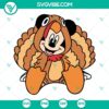Thanksgiving Mickey Mouse turkey design for Cricut and Silhouette, SVG, PNG, DXF, EPS file. Perfect for crafts and decorations.