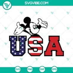 4th Of July, SVG Files, Mickey USA SVG File, 4th Of July Mickey Mouse SVG 2