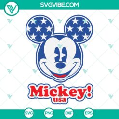 4th Of July, Disney, SVG Files, Mickey USA SVG File, Mickey American Flag 4th 7