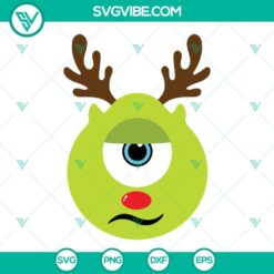 Christmas, Disney, SVG Files, Mike Reindeer SVG Files, Monsters Inc Christmas 2