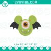 Green Monster Mouse Halloween Cartoon embroidery design with spooky theme, perfect for Halloween crafts and decorations.