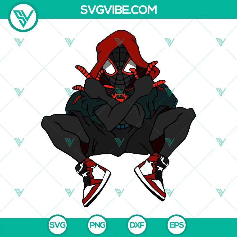 Movies, SVG Files, Miles Morales SVG Files, Spider Man SVG Images, Superhero 1