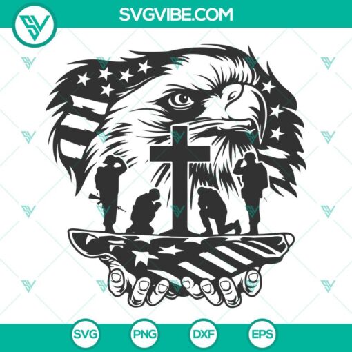 military eagle svg us eagle soldier kneeling svg veterans day svg military svg veteran soldier svg mockup