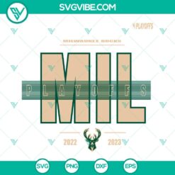 Basketball, Sports, SVG Files, Milwaukee Bucks Playoffs 2023 SVG Images, NBA 5