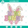 Mini Bunny Easter SVG design for Cricut, with PNG, DXF, and EPS files included for crafting projects.