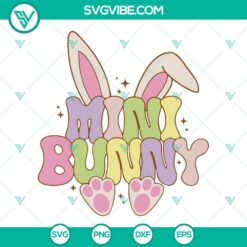 Easter, SVG Files, Mini Bunny SVG Download, Mini Easter SVG Image PNG DXF EPS 2