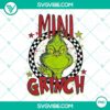 Mini Grinch Christmas PNG file with festive designs and holiday elements, perfect for digital projects.