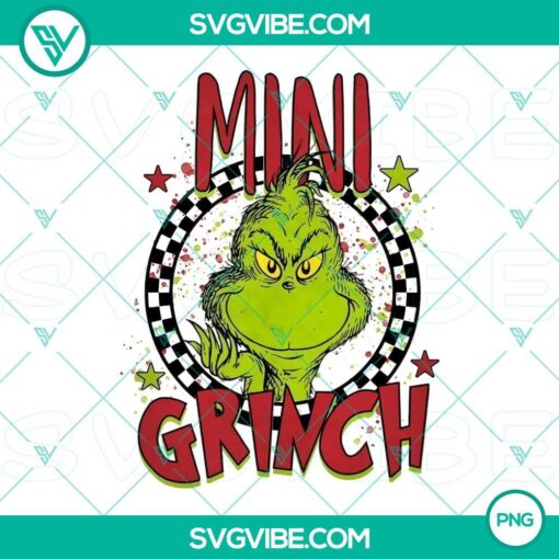 mini grinch christmas png file designs mockup