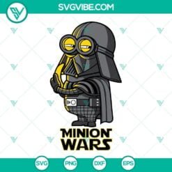 Movies, SVG Files, Minion Darth Vader Star Wars SVG Image, Despicable Me 1