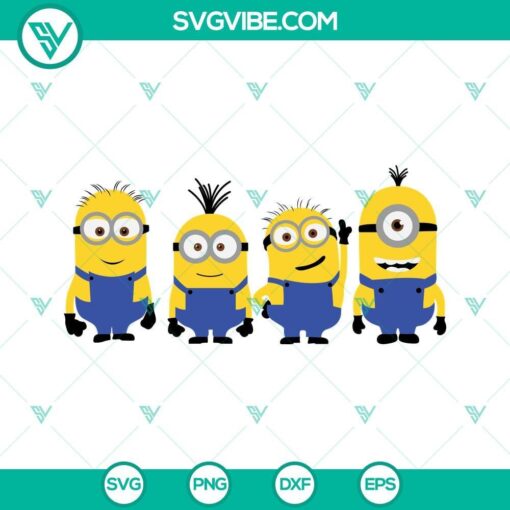 minions svg png dxf eps cut files for cricut silhouette 1 mockup