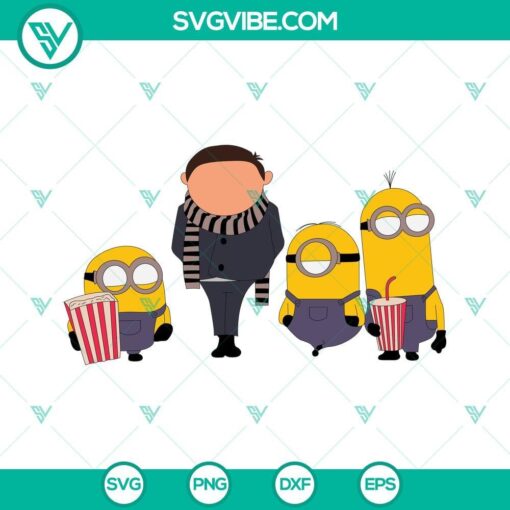 minions the rise of gru svg png dxf eps bundle digital download 8 mockup